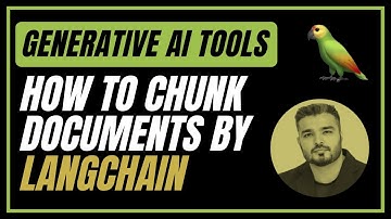 How To Chunk Documents By LangChain Using Python | Generative AI Tools