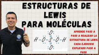 COMO HACER ESTRUCTURAS DE LEWIS PARA MOLÉCULAS. QUÍMICA CON IRWIN