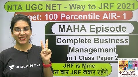 MAHA Episode | Business Management Complete in 1 Class Paper 2 NET JRF | by Navdeep Kaur