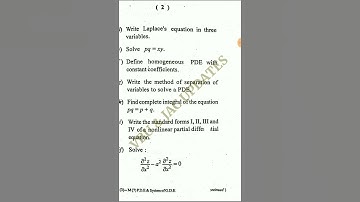 VBU Sem 3 Math Core 7 2020-23 question paper VBU