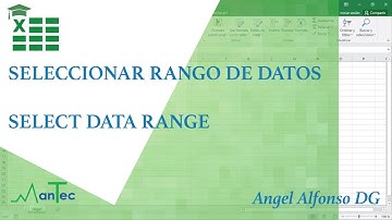 Excel - SELECCIONAR RANGO DE DATOS / SELECT DATA RANGE