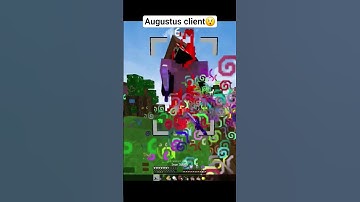 Augustus client 😯 #shorts #minecraft #trending #fyp #client #pvp #god #hacker #fly #hack #best #wow