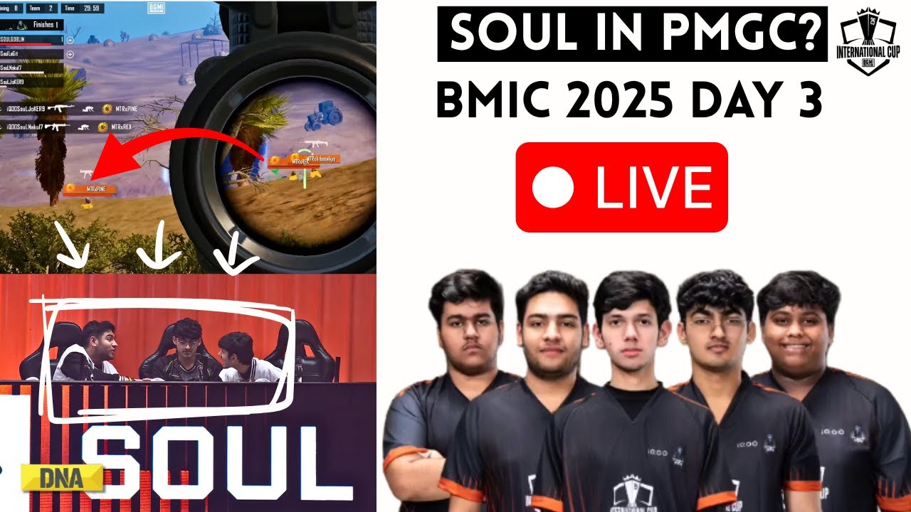 BMIC 2025 Live Day 3: Battlegrounds Mobile International Cup 2025 Live Day 3 I Team Orangutan, Soul
