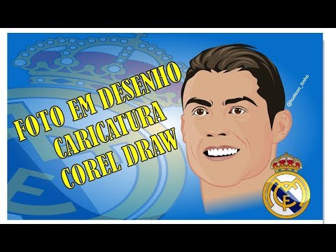 CURSO COREL DRAW TRANSFORMANDO FOTO EM DESENHO CARICATURA TUTORIAL
