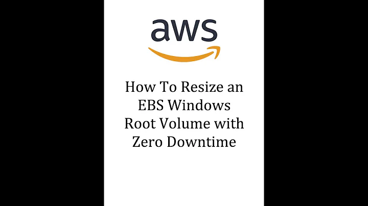 How To Resize an AWS EBS Windows Root Volume with Zero Downtime