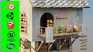 Urban Watch Tower – Post-Apocalyptic Game Asset | Blender   PBR Textured | 3D Model Showcase