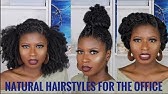 4 Natural Hair Professional Looks Great for Work/Interview | MissT1806 | Natural  Hairstyles - YouTube