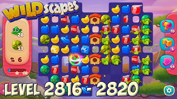 Wildscapes level 2816 - 2820 🐼 Playrix HD