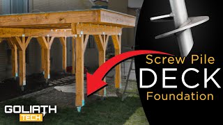 Building a Raised Deck Using Helical Piles |  *NO CONCRETE*