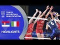SERBIA vs. ITALY - Highlights Men | Volleyball Olympic Qualification 2019