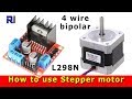 Control Position and  Speed of Stepper motor with L298N module using Arduino