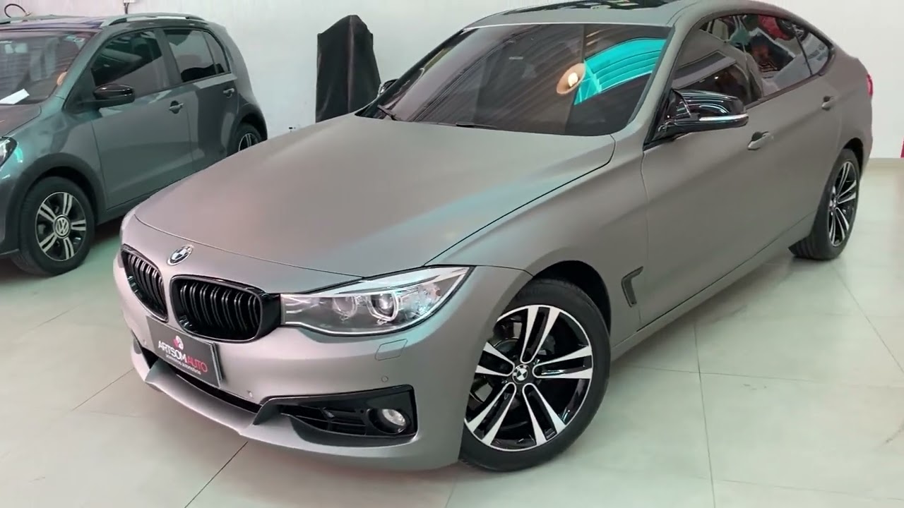 BMW 320 GT - Envelopamento Cinza Matte + Iluminação RGB - ArtsomAuto