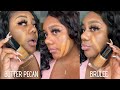 TOO FACED BORN THIS WAY FOUNDATION SWATCHES | BUTTER PECAN  OR BRULEE?? | JACKIE AINA