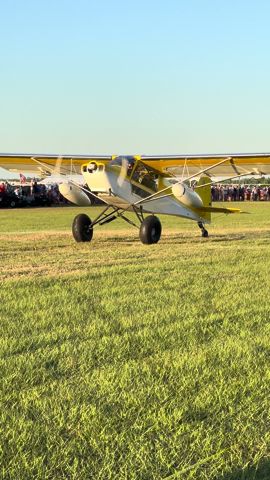 Patrick Mcinteer taking off in the rans during the STOL demo