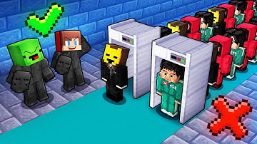 Mikey and JJ Use X-RAY as FRONT MAN in Squid Game in Minecraft (Maizen)