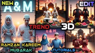 Ramzan mubarak Couple ai photo editing | Trending Ramzan photo editing | bing image creator screenshot 5