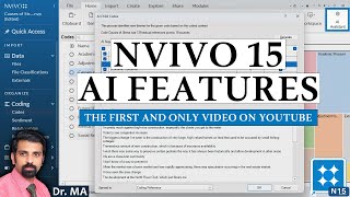 Introducing NVivo 15 With AI Features - Thematic Analysis Using AI -  First & Only Video on YouTube