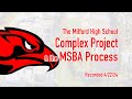The milford high school complex project  the msba process