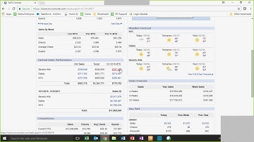 ncr console dashboard
