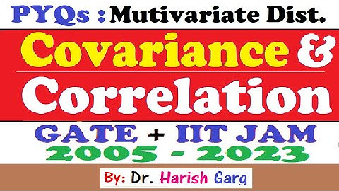 PYQs on Correlation & Covariance | GATE and IIT JAM 2005 to 2023 | Short Cut tricks