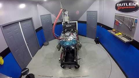 Butler Performance Pontiac Dyno pull with a 461 running cast heads.