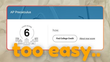 AP Precalculus is a joke.. here