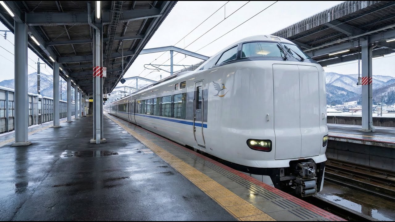 Riding the JR Limited Express Thunderbird | Tsuruga to Kyoto - YouTube