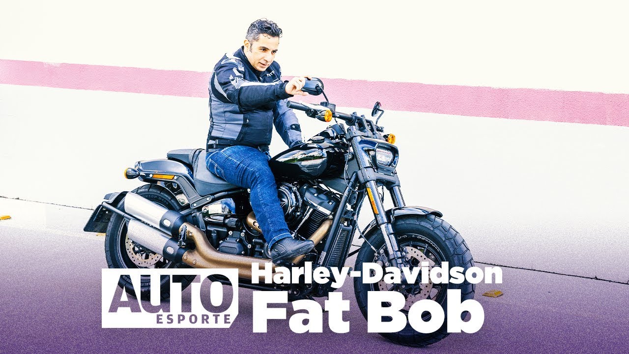 Harley Davidson Fat Bob Devora O Asfalto Com Torque De Hb20 Turbo Youtube
