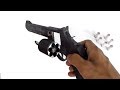 Homemade Cardboard .44 Magnum Revolver Test