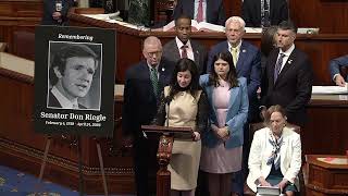 Rep. Kristen McDonald Rivet Holds Moment of Silence for Senator Don Riegle on U.S. House Floor
