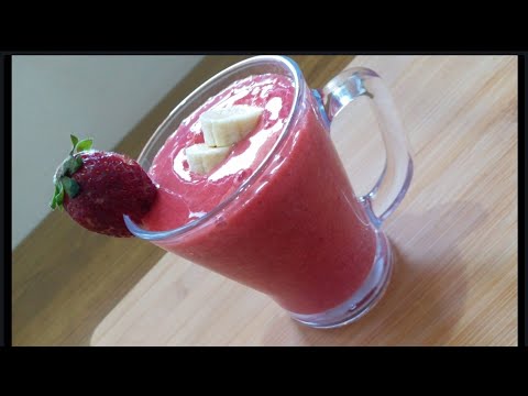 strawberry-&-banana-smoothie-|-easy-healthy-smoothie-recipe.