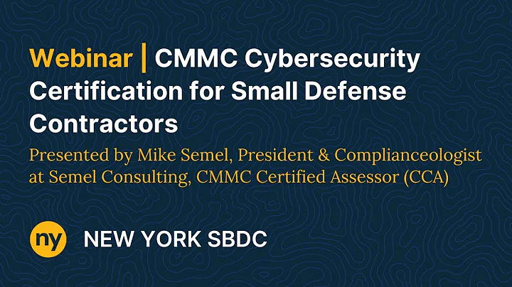 CMMC Cybersecurity Certification for Small Defense Contractors
