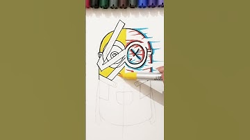 drawing minions X-ray effect pt.2 | minions are the best #shorts #minion #minions #rap #soundcloud