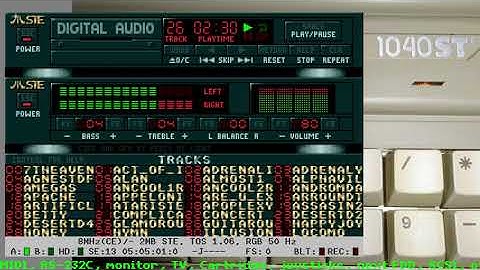 Guitarous - 4 channels module from Protracker played by Atari STe