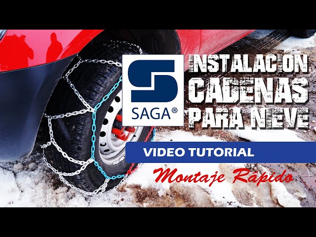 Cómo instalar cadenas para nieve SAGA. Tutorial paso a paso. 