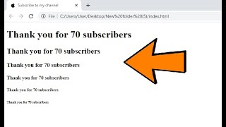 How To Create Different Size Of Heading Using Html | Coding With AB