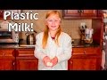 Assistant Science  Makes Plastic Milk a Silly Science Expeirement