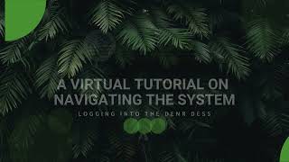 Dess Tutorial - (2) Login