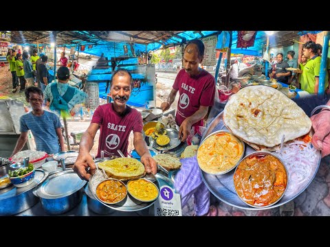 12PM Veg Platter Of India | 14 Types Of Curry With Naan | 45₹ Only | Tandoori Roti | Indian Food