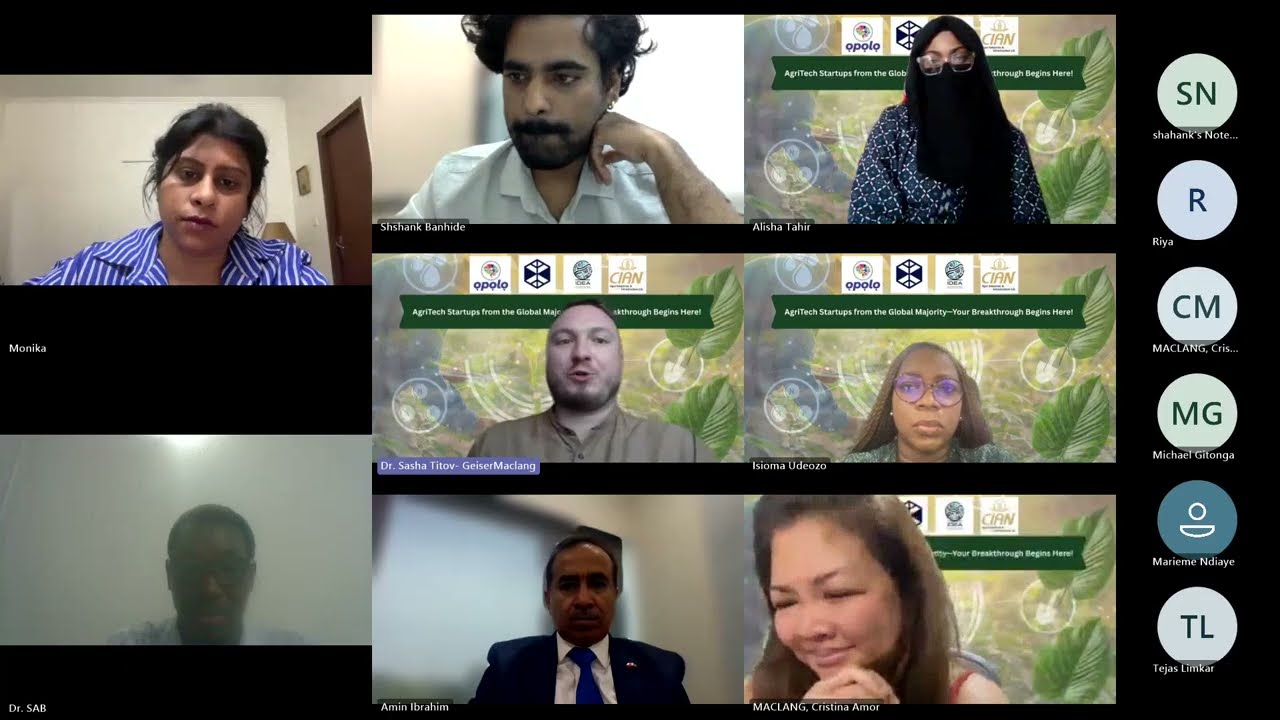 Still from iDEA AgriTech Africa launch & Startups Pitch Fest