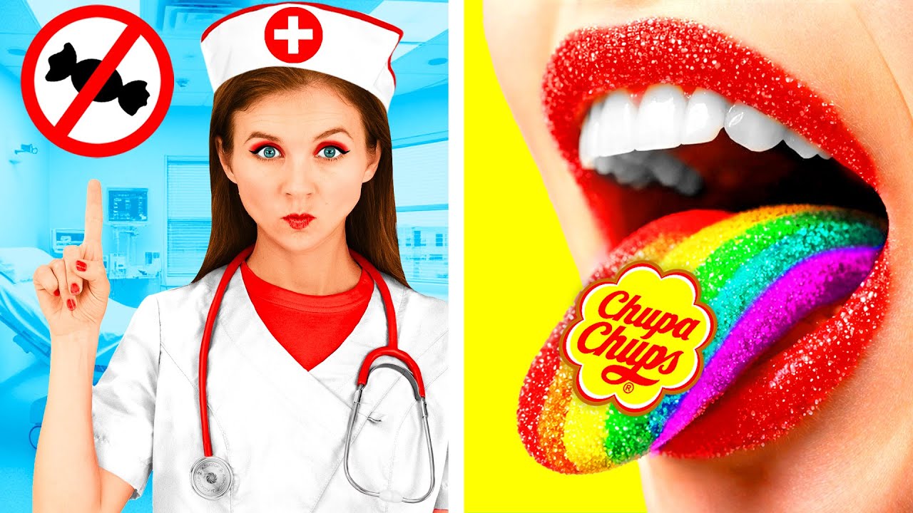 Как Пронести Еду в Больницу | Забавный Челлендж со Сладостями с Едой от 4Teen Challenge