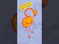🤩 How to draw Flamingo 🤗 #beautiful #drawing #art #shorts