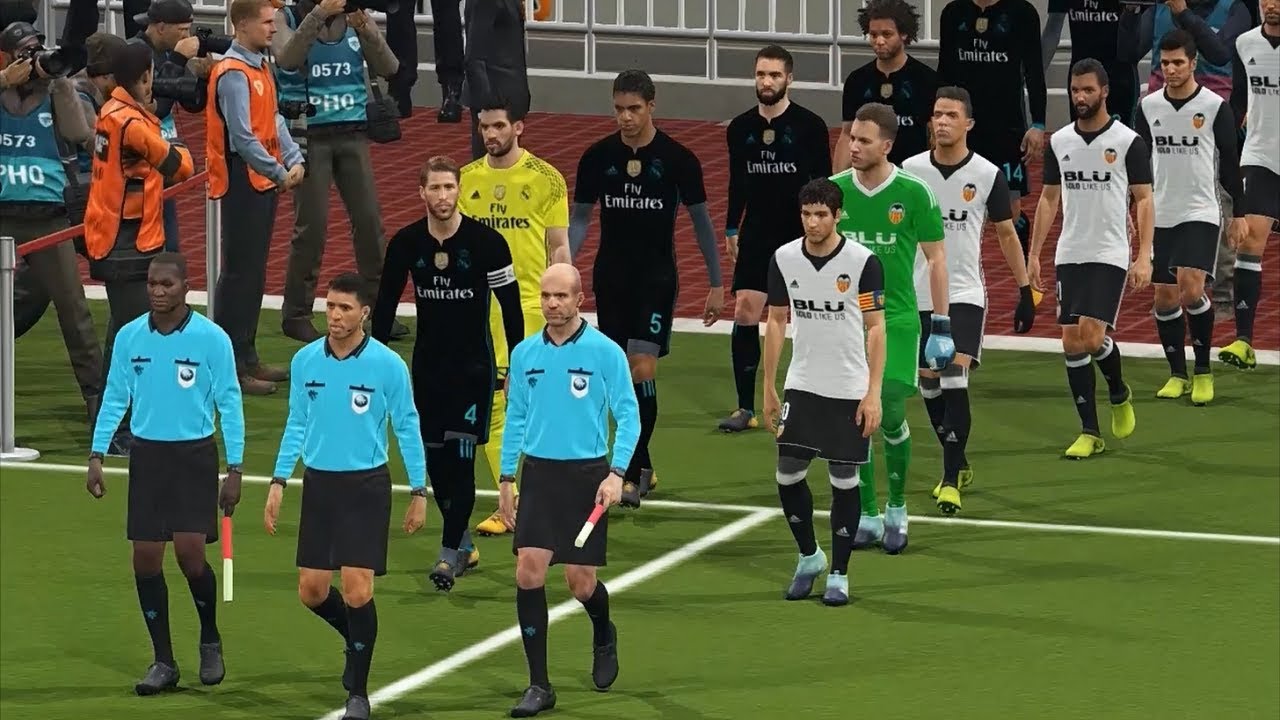 PES 2018 / Valencia vs Real Madrid / La Liga / Gameplay PC