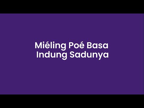 MIÉLING POÉ BASA INDUNG INTERNASIONAL 2022