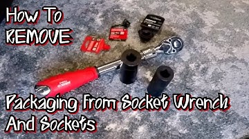How to  easily Remove Sockets and Ratchet Wrenches Packaging #motovlog #howto  #sockets