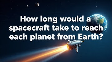 How Long Would A Spacecraft Take To Reach Each Planet From Earth? #galaxy #space #universe