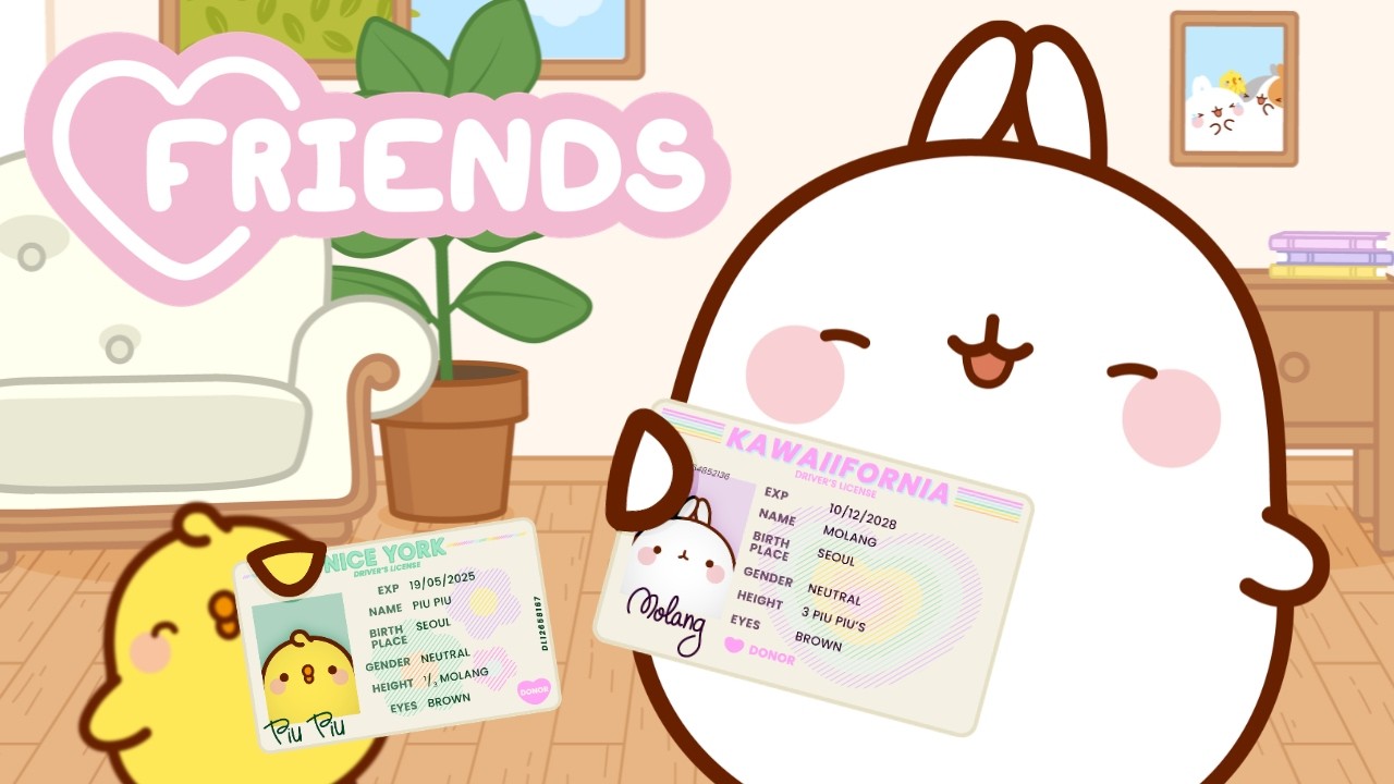 Molang and Piu Piu Get their Driver’s License! 🚗✨ Funniest Road Trips Moments
