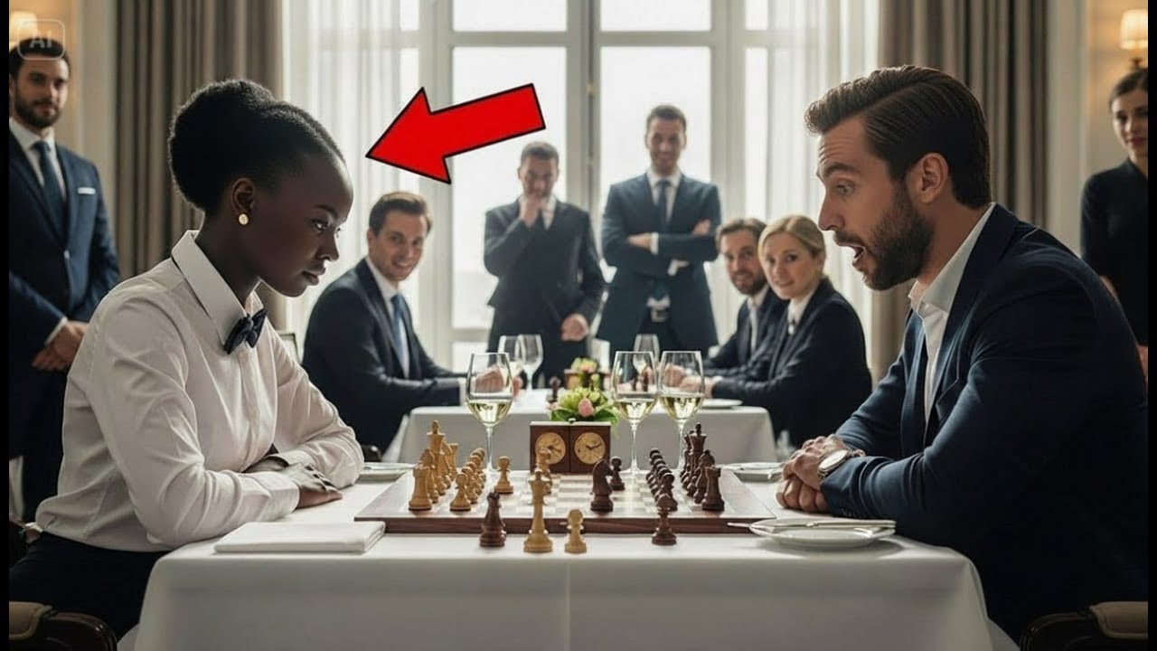 Billionaire Invites BLACK Waitress to Play CHESS For FUN, He Didn’t Know She Is a CHESS GENIUS!