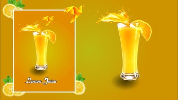 Pixellab Tutorial | Lemon Juice Poster Design