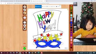 New Year Mask 2021 In Supercoloring